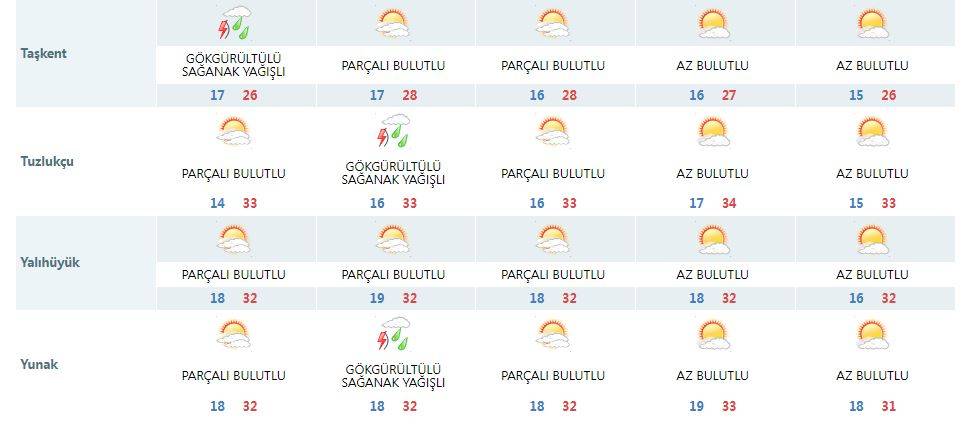 Konya’nın 7 ilçesi için ufukta yağmur yağışı göründü 16